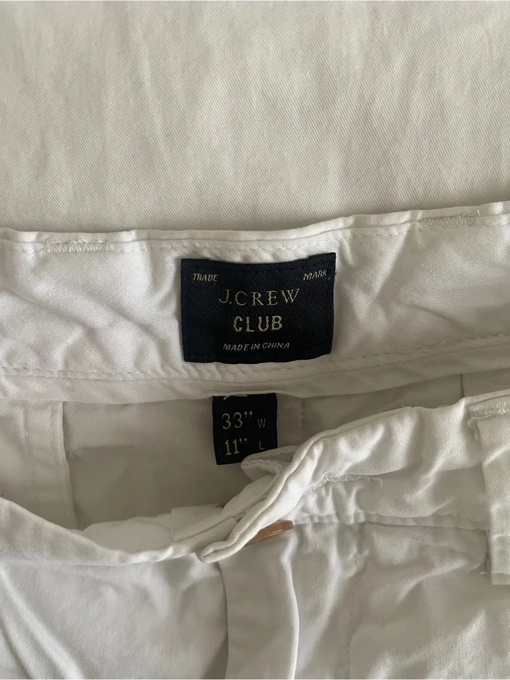 J. Crew white shorts